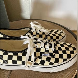 Checkered vans, worn once, not my style anymore